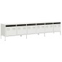 Mueble para TV acero laminado en frío blanco 202x39x43,5 cm de , Muebles TV - Ref: Foro24-3307154, Precio: 210,59 €, Descuent...