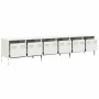 Mueble para TV acero laminado en frío blanco 202x39x43,5 cm de , Muebles TV - Ref: Foro24-3307154, Precio: 210,59 €, Descuent...
