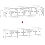 Mueble para TV acero laminado en frío blanco 202x39x43,5 cm de , Muebles TV - Ref: Foro24-3307154, Precio: 210,59 €, Descuent...