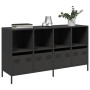 Aparador de acero laminado en frío negro 135x39x73,5 cm de , Aparadores - Ref: Foro24-3307161, Precio: 182,56 €, Descuento: %