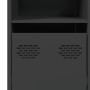 Aparador de acero laminado en frío negro 135x39x73,5 cm de , Aparadores - Ref: Foro24-3307161, Precio: 182,56 €, Descuento: %