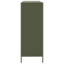 Aparador de acero laminado en frío verde oliva 135x39x103,5 cm de , Aparadores - Ref: Foro24-3307177, Precio: 305,83 €, Descu...