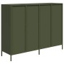 Aparador de acero laminado en frío verde oliva 135x39x103,5 cm de , Aparadores - Ref: Foro24-3307177, Precio: 305,83 €, Descu...