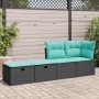 Set sofás jardín y cojines 2 pzas ratán sintético acacia negro de , Conjuntos de jardín - Ref: Foro24-3328670, Precio: 128,73...