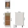 Armario inferior madera ingeniería roble 30x46x81,5 cm de vidaXL, Armarios de cocina - Ref: Foro24-801207, Precio: 69,94 €, D...