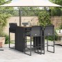 Set bar jardín sin cojines 5 pzas ratán sintético acacia negro de , Conjuntos de jardín - Ref: Foro24-3328886, Precio: 480,67...