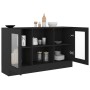 Vitrina de madera contrachapada negro 120x30,5x70 cm de vidaXL, Aparadores - Ref: Foro24-802787, Precio: 100,58 €, Descuento: %