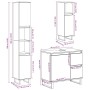 Set muebles de baño 2 piezas madera contrachapada gris hormigón de , Muebles de baño - Ref: Foro24-3324957, Precio: 193,48 €,...