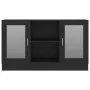 Black plywood display case 120x30.5x70 cm by vidaXL, Sideboards - Ref: Foro24-802787, Price: 99,38 €, Discount: %