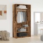 Armario de madera ingeniería envejecida 100x50x200 cm de , Armarios roperos - Ref: Foro24-3318624, Precio: 171,13 €, Descuent...