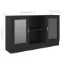 Vitrina de madera contrachapada negro 120x30,5x70 cm de vidaXL, Aparadores - Ref: Foro24-802787, Precio: 99,38 €, Descuento: %