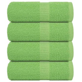 Toallas 4 unidades 100% algodón verde manzana 30x30 cm 360 gsm de , Toallas - Ref: Foro24-137017, Precio: 13,07 €, Descuento: %