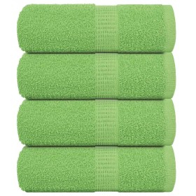 Toallas invitados 4 uds algodón verde manzana 30x50 cm 360 gsm de , Toallas - Ref: Foro24-137020, Precio: 15,95 €, Descuento: %
