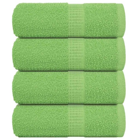 Toallas invitados 4 uds algodón verde manzana 30x50 cm 360 gsm de , Toallas - Ref: Foro24-137020, Precio: 15,95 €, Descuento: %