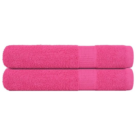Toallas de sauna 2 uds 100% algodón rosa 80x200 cm 360 gsm de , Toallas - Ref: Foro24-137055, Precio: 29,84 €, Descuento: %