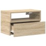 Mesitas de noche de pared 2 unidades roble sonoma 45x26x28,5 cm de , Mesitas de noche - Ref: Foro24-858601, Precio: 69,27 €, ...