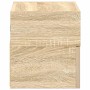 Mesitas de noche de pared 2 unidades roble sonoma 45x26x28,5 cm de , Mesitas de noche - Ref: Foro24-858601, Precio: 69,27 €, ...
