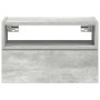 Mesitas de noche de pared 2 uds gris hormigón 45x26x28,5 cm de , Mesitas de noche - Ref: Foro24-858603, Precio: 62,22 €, Desc...