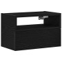 Mesita de noche de pared negra 45x26x28,5 cm de , Mesitas de noche - Ref: Foro24-858598, Precio: 38,47 €, Descuento: %
