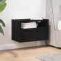 Mesita de noche de pared negra 45x26x28,5 cm de , Mesitas de noche - Ref: Foro24-858598, Precio: 38,47 €, Descuento: %