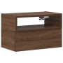 Mesita de noche de pared marrón roble 45x26x28,5 cm de , Mesitas de noche - Ref: Foro24-858608, Precio: 47,37 €, Descuento: %