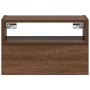 Mesita de noche de pared marrón roble 45x26x28,5 cm de , Mesitas de noche - Ref: Foro24-858608, Precio: 47,37 €, Descuento: %