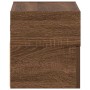Mesita de noche de pared marrón roble 45x26x28,5 cm de , Mesitas de noche - Ref: Foro24-858608, Precio: 47,37 €, Descuento: %