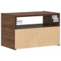 Mesita de noche de pared marrón roble 45x26x28,5 cm de , Mesitas de noche - Ref: Foro24-858608, Precio: 47,37 €, Descuento: %