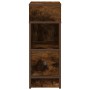 Mesilla de noche con cajón roble ahumado 25x31x66 cm de , Mesitas de noche - Ref: Foro24-858622, Precio: 48,11 €, Descuento: %