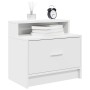 Mesillas de noche con cajón 2 uds blanco 51x31x47 cm de , Mesitas de noche - Ref: Foro24-858669, Precio: 66,24 €, Descuento: %