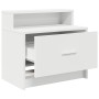 Mesillas de noche con cajón 2 uds blanco 51x31x47 cm de , Mesitas de noche - Ref: Foro24-858669, Precio: 66,24 €, Descuento: %