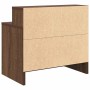 Mesillas de noche con cajón 2 uds roble marrón 51x31x47 cm de , Mesitas de noche - Ref: Foro24-858681, Precio: 73,93 €, Descu...