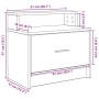 Mesillas de noche con cajón 2 uds roble marrón 51x31x47 cm de , Mesitas de noche - Ref: Foro24-858681, Precio: 73,93 €, Descu...