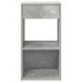 Mesilla de noche con cajón gris hormigón 35x34x66,5 cm de , Mesitas de noche - Ref: Foro24-858719, Precio: 42,57 €, Descuento: %