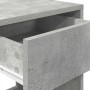Mesilla de noche con cajón gris hormigón 35x34x66,5 cm de , Mesitas de noche - Ref: Foro24-858719, Precio: 42,57 €, Descuento: %