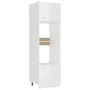 Armario de microondas madera ingeniería blanco brillo de vidaXL, Armarios de cocina - Ref: Foro24-802551, Precio: 256,24 €, D...