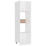 Armario de microondas madera ingeniería blanco brillo de vidaXL, Armarios de cocina - Ref: Foro24-802551, Precio: 260,51 €, D...