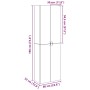 Aparador alto madera de ingeniería envejecida 60x32x190 cm de , Armarios archivadores - Ref: Foro24-3318714, Precio: 148,00 €...