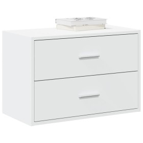 Armario con 2 cajones blanco 60x31x40 cm madera de ingeniería de , Cajoneras - Ref: Foro24-858821, Precio: 78,42 €, Descuento: %
