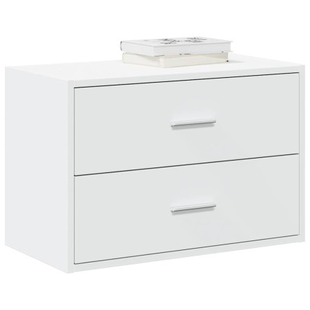 Armario con 2 cajones blanco 60x31x40 cm madera de ingeniería de , Cajoneras - Ref: Foro24-858821, Precio: 78,42 €, Descuento: %