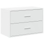 Armario con 2 cajones blanco 60x31x40 cm madera de ingeniería de , Cajoneras - Ref: Foro24-858821, Precio: 78,42 €, Descuento: %