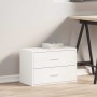 Armario con 2 cajones blanco 60x31x40 cm madera de ingeniería de , Cajoneras - Ref: Foro24-858821, Precio: 78,42 €, Descuento: %