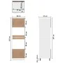 Armario de microondas madera ingeniería blanco brillo de vidaXL, Armarios de cocina - Ref: Foro24-802551, Precio: 256,24 €, D...