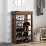 Mueble zapatero madera de ingeniería marrón roble 60x30x98 cm de , Zapateros y organizadores de calzado - Ref: Foro24-859929,...