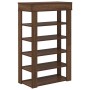 Mueble zapatero madera de ingeniería marrón roble 60x30x98 cm de , Zapateros y organizadores de calzado - Ref: Foro24-859929,...