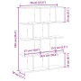 Estante cubo pared 12 compartimentos madera ingeniería blanco de , Estantes y estanterías - Ref: Foro24-860013, Precio: 47,52...