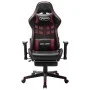 Gaming-Stuhl mit Fußstütze aus schwarzem und rotem Kunstleder von vidaXL, Gaming-Stühle - Ref: Foro24-20517, Preis: 175,79 €,...