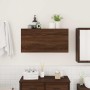 Mueble de pared baño madera ingeniería roble marrón 80x25x40 cm de , Tocadores de baño - Ref: Foro24-860091, Precio: 59,60 €,...