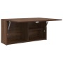 Mueble de pared baño madera ingeniería roble marrón 80x25x40 cm de , Tocadores de baño - Ref: Foro24-860091, Precio: 59,60 €,...