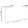 Mueble de pared baño madera ingeniería roble marrón 80x25x40 cm de , Tocadores de baño - Ref: Foro24-860091, Precio: 59,60 €,...
